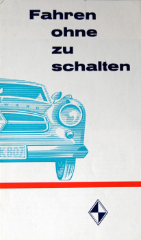 Borgward Isabella Modelprogram 1961 "Fahren ohne zu schalten" Carbrochure (10042)